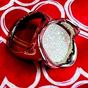 HG Silver Drusy Ring